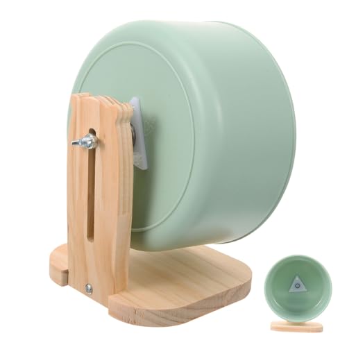 HIAKDOFT Geräuschloses Hamsterrad Laufrad aus Transparentem Grünem Leises Nagerspielzeug für Hamster Rennmäuse und Kleine Nagetiere Sicher mit Glatten Kanten Fördert Bewegung und Spielspaß HIAKDOFT Geräuschloses Hamsterrad Laufrad aus Transparentem Grünem Leises Nagerspielzeug für Hamster Rennmäuse und Kleine Nagetiere Sicher mit Glatten Kanten Fördert Bewegung und Spielspaß von HIAKDOFT