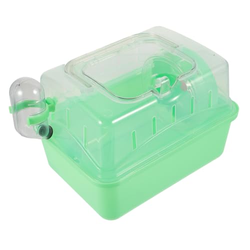 HIAKDOFT Großer Hamsterkäfig mit Panoramadach Sicherer Kunststoffkäfig für Zwerghamster und Meerschweinchen Stabiler Nagerkäfig Schlafen Leicht zu Reinigen Transparentes Design von HIAKDOFT
