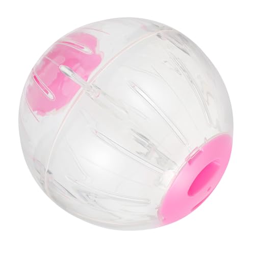 HIAKDOFT Hamster Laufkugel Transparent Rosa Kleintier Laufrad Übungsball Sicheres Nagetierspielzeug für Zwerghamster und Kleine Haustiere Fitness Roller HIAKDOFT Hamster Laufkugel Transparent Rosa Kleintier Laufrad Übungsball Sicheres Nagetierspielzeug für Zwerghamster und Kleine Haustiere Fitness Roller von HIAKDOFT