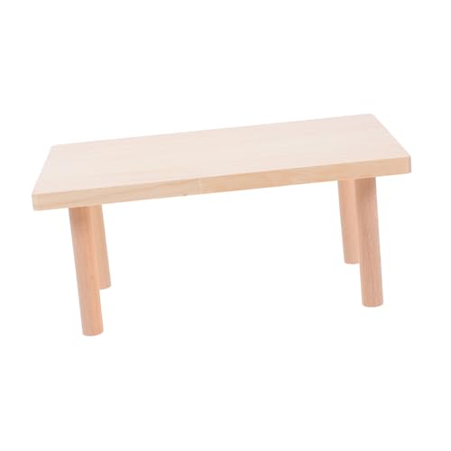 HIAKDOFT Hamster Plattform aus Natürlichem Holz mit Zweistöckigem Design Sichere Kletter Spielmöglichkeit für Kleine Nager Robustes Hamsterzubehör für Käfige für Hamsterspiel und Bewegung von HIAKDOFT