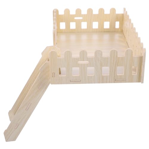 HIAKDOFT Hamster Plattform mit Leiter aus Holz Langlebiges Kauspielzeug für Hamster und Meerschweinchen Sichere Kletterhilfe für Kleintiere Glatte Kanten Spielerisches Zubehör für HIAKDOFT Hamster Plattform mit Leiter aus Holz Langlebiges Kauspielzeug für Hamster und Meerschweinchen Sichere Kletterhilfe für Kleintiere Glatte Kanten Spielerisches Zubehör für von HIAKDOFT