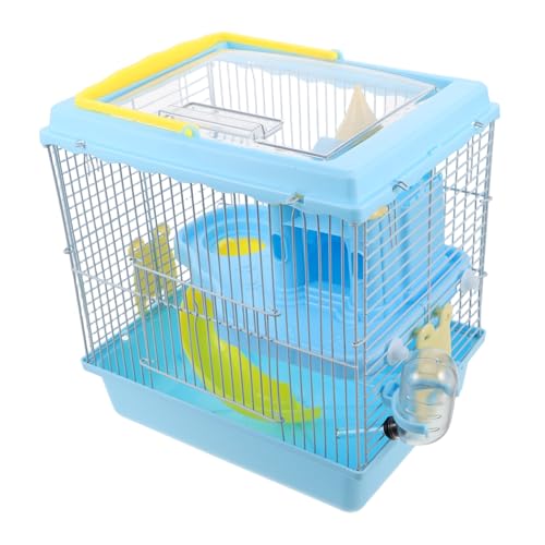 HIAKDOFT Hamsterkäfig Schloss mit Rutsche und Laufrad Inkl Wasserflasche und Futternapf Hygienisch für Zwerghamster und Kleine Nagetiere Natürlicher Lebensraum zum Erkunden HIAKDOFT Hamsterkäfig Schloss mit Rutsche und Laufrad Inkl Wasserflasche und Futternapf Hygienisch für Zwerghamster und Kleine Nagetiere Natürlicher Lebensraum zum Erkunden von HIAKDOFT