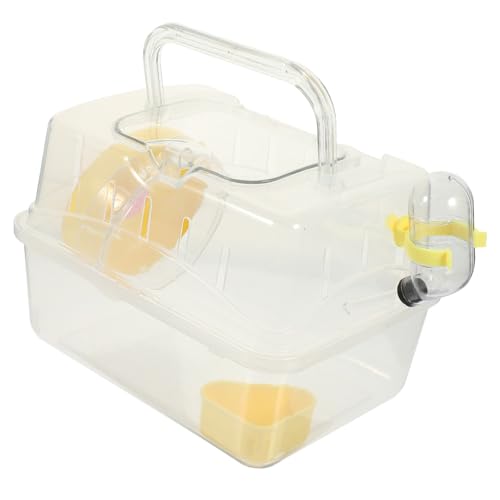 HIAKDOFT Hamsterkäfig mit großem Dach Atmungsaktive Kleintier transportbox aus Robustem Material Sicherer Hamsterträger für Außen Geeignet für Hamster Chinchilla Meerschweinchen Igel und HIAKDOFT Hamsterkäfig mit großem Dach Atmungsaktive Kleintier transportbox aus Robustem Material Sicherer Hamsterträger für Außen Geeignet für Hamster Chinchilla Meerschweinchen Igel und von HIAKDOFT