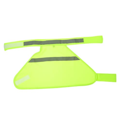 HIAKDOFT Hochsichtbare Hundeweste Verstellbar Sicherheitsweste für Welpen und Jagdhunde Fluoreszierend Gelb Atmungsaktiv Reflektierend für Outdoor Aktivitäten Nachts S von HIAKDOFT