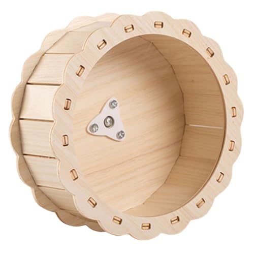 HIAKDOFT Holz Hamster Laufrad Leise Laufrad für Kleine Haustiere Hamster Eichhörnchen Igel Kleintier Übungsrad Geräuscharm Geeignet für Andere Kleine Nager HIAKDOFT Holz Hamster Laufrad Leise Laufrad für Kleine Haustiere Hamster Eichhörnchen Igel Kleintier Übungsrad Geräuscharm Geeignet für Andere Kleine Nager von HIAKDOFT