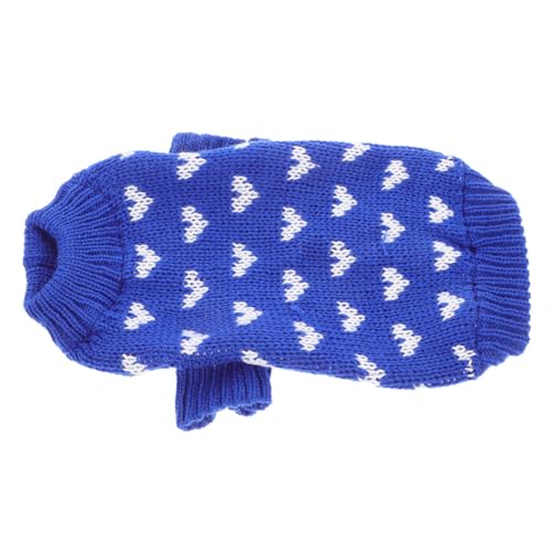 HIAKDOFT Hundepullover mit Herzmuster Gestrickt aus Weichem Acrylfasermaterial Hautfreundlich und Bequem für Kleine bis Mittelgroße Hunde Geeignet für Alltag Party und Fotoshootings HIAKDOFT Hundepullover mit Herzmuster Gestrickt aus Weichem Acrylfasermaterial Hautfreundlich und Bequem für Kleine bis Mittelgroße Hunde Geeignet für Alltag Party und Fotoshootings von HIAKDOFT