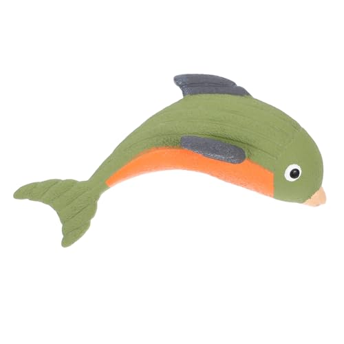 HIAKDOFT Interaktives Quietsch Latex Kauspielzeug für Kleine Hunde Robustes Welpen Delfin Form Fördert Zahnpflege und Bindung zwischen Haustier und Besitzer Langlebig und Unterhaltsam von HIAKDOFT