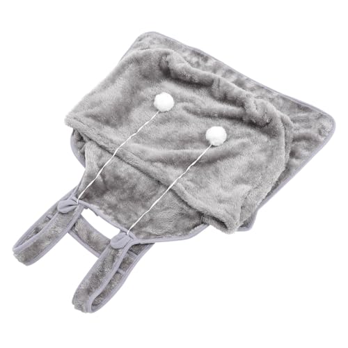 HIAKDOFT Katze Tragetasche Schürze aus Weichem Korallenfleece Atmungsaktiv und Warm mit Großem Frontfach für Kleine Haustiere Verstellbar und Bequem für Katzen Kaninchen und Welpen für von HIAKDOFT