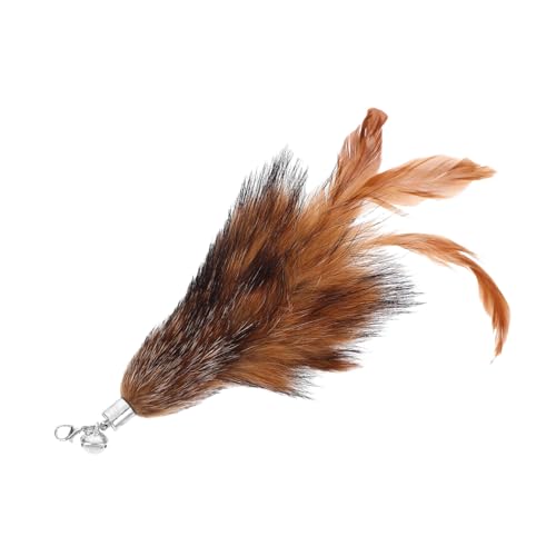 HIAKDOFT Katzenspielzeug Ersatzfedern für Indoor Katzen Nachfüllspielzeug mit Bunten Pailletten Interaktives Beschäftigungsspielzeug für Katzen zur Stab aufrüstung von HIAKDOFT