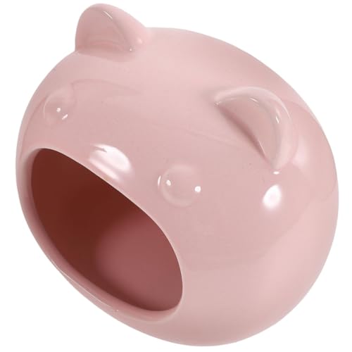 HIAKDOFT Keramik Haustierversteck für Hamster und Meerschweinchen Kleines Leichtes Nagerhaus in Hellrosa Sicher Kühlend und Einfach zu Reinigen als Schlaf Versteckplatz für Kleine HIAKDOFT Keramik Haustierversteck für Hamster und Meerschweinchen Kleines Leichtes Nagerhaus in Hellrosa Sicher Kühlend und Einfach zu Reinigen als Schlaf Versteckplatz für Kleine von HIAKDOFT