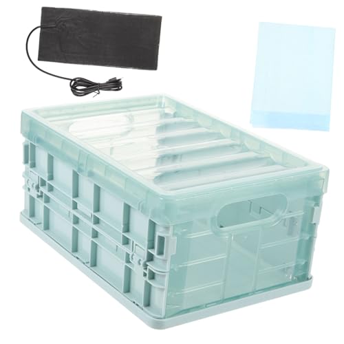 HIAKDOFT Kleine Brutbox für Papageien mit Heizkissen Langlebiger Kunststoff Einfach zu Reinigen für Vogelnachwuchs Küken und Kleintiere Geeignet für Haus und Geflügelzucht von HIAKDOFT
