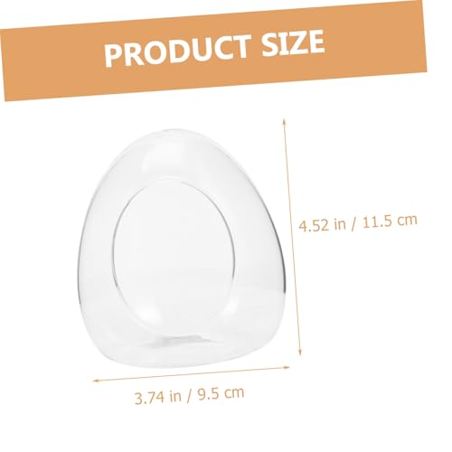 HIAKDOFT Kleine Ökologische DIY moosflasche aus Hochwertigem Glas Eiförmiger Pflanzbehälter für Zimmerdekoration Praktisch und Langlebig als Propagationsstation und Tischornament von HIAKDOFT