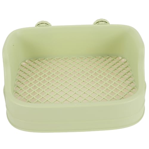 HIAKDOFT Kleintier Toilette aus Robustem Kunststoff Eckige Katzentoilette mit Auslaufsicherem Design Geeignet für Hamster Kaninchen Meerschweinchen und Ratten als Trainings und Streu Box HIAKDOFT Kleintier Toilette aus Robustem Kunststoff Eckige Katzentoilette mit Auslaufsicherem Design Geeignet für Hamster Kaninchen Meerschweinchen und Ratten als Trainings und Streu Box von HIAKDOFT