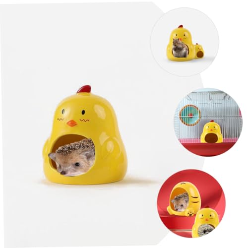 HIAKDOFT Kleintierhaus Keramik Versteck Huhn Form Kleines Hamster Nest Tragbar Leicht Zu Reinigen Für Meerschweinchen Chinchilla Haustier Zubehör HIAKDOFT Kleintierhaus Keramik Versteck Huhn Form Kleines Hamster Nest Tragbar Leicht Zu Reinigen Für Meerschweinchen Chinchilla Haustier Zubehör von HIAKDOFT