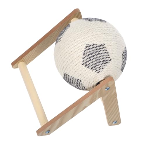 HIAKDOFT Kratzball Katzenkratzspielzeug Sisalseil Robuster Holzsockel Interaktives Katzenpflege Für Indoor Katzen Kleine Rassen HIAKDOFT Kratzball Katzenkratzspielzeug Sisalseil Robuster Holzsockel Interaktives Katzenpflege Für Indoor Katzen Kleine Rassen von HIAKDOFT