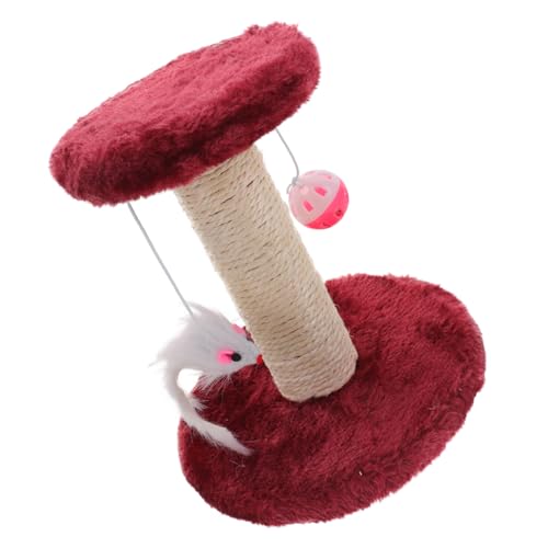 HIAKDOFT Kratzbaum Katzen Stabil Doppellagig mit Sisal Kratzpost und Hängenden Bällen Robustes Katzenkratzmöbel für Indoor Katzen Gesund für Katzenkrallen Verhindert Möbelzerstörung von HIAKDOFT
