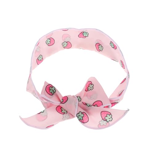 HIAKDOFT Kühlendes Hundehalsband mit Erdbeer Motiv Atmungsaktives Sommer schal für Hunde Kühlhalsring zur Hitzeschutz Leichte Kühlung Komfortables Wasserabsorbierendes Pet Cooling Wrap von HIAKDOFT