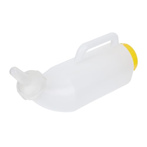HIAKDOFT Lamm Nuckelflasche mit Griff Dickwandige Milchflasche für Schaf Ziegenjunge Langlebiger Tier nahrungsspender Einfache Bedienung für Kälber und Kleintiere von HIAKDOFT
