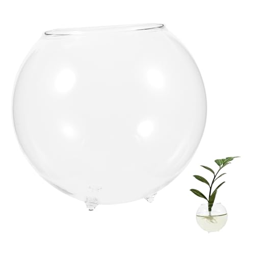 HIAKDOFT Micro-Landschaftsvase Schüssel Fischglas für den Haushalt transparente Aquarienschale Fischtankdekor hochzeitsdeko hochzeitsdeco Multifunktionales Fischglas glasklares Fischglas von HIAKDOFT