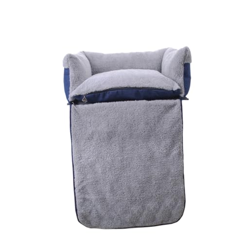 HIAKDOFT Multifunktionales Clamshell Hundesofa Bett aus Weichem Material für Kleine und Mittelgroße Hunde Warmes Rutschfestes Hundebett mit Atmungsaktivem Waschbarem Bezug in Blau HIAKDOFT Multifunktionales Clamshell Hundesofa Bett aus Weichem Material für Kleine und Mittelgroße Hunde Warmes Rutschfestes Hundebett mit Atmungsaktivem Waschbarem Bezug in Blau von HIAKDOFT