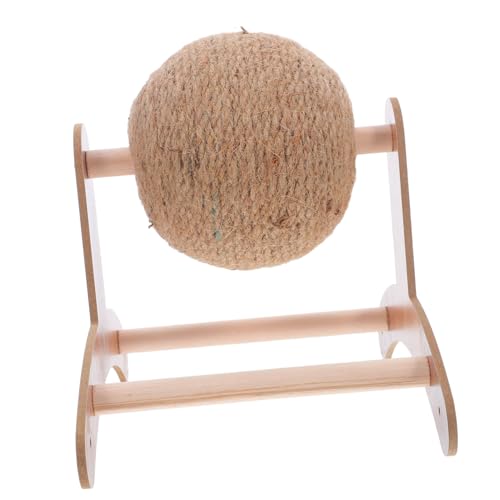 HIAKDOFT Natürliche Sisal Kratzkugel mit Stand Interaktives Katzenkratzspielzeug Katzensicherer Sisalseil Kratzbaum Fördert Krallenpflege Schützt Möbel für Indoor Katzen und Kätzchen HIAKDOFT Natürliche Sisal Kratzkugel mit Stand Interaktives Katzenkratzspielzeug Katzensicherer Sisalseil Kratzbaum Fördert Krallenpflege Schützt Möbel für Indoor Katzen und Kätzchen von HIAKDOFT