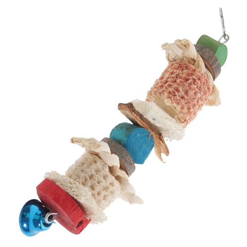 HIAKDOFT Natürlicher Papageien Kauspielzeug aus Holz zum Aufhängen Futter Beschäftigungsspielzeug für Wellensittiche und Andere Vögel Einfach zu Befestigen Vielseitig als Käfigdeko und HIAKDOFT Natürlicher Papageien Kauspielzeug aus Holz zum Aufhängen Futter Beschäftigungsspielzeug für Wellensittiche und Andere Vögel Einfach zu Befestigen Vielseitig als Käfigdeko und von HIAKDOFT