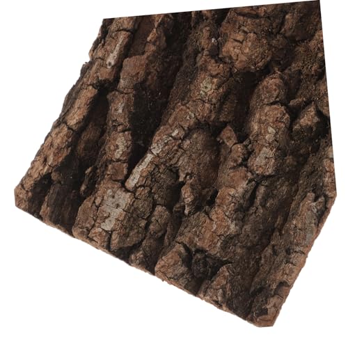 HIAKDOFT Natürlicher Reptilien Terrarium Hintergrund Korkrinde Rückwand mit Strukturierter Oberfläche Klettern und Erkundung für Gecko Chamäleon und Schildkröte von HIAKDOFT