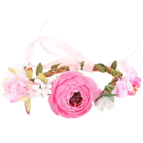 HIAKDOFT Niedliches Blumen hundehalsband Atmungsaktives Leichtes Haustier Accessoire mit Floralem Design Dekorativer Katzenkranz für Fotoshootings und Festliche Anlässe von HIAKDOFT