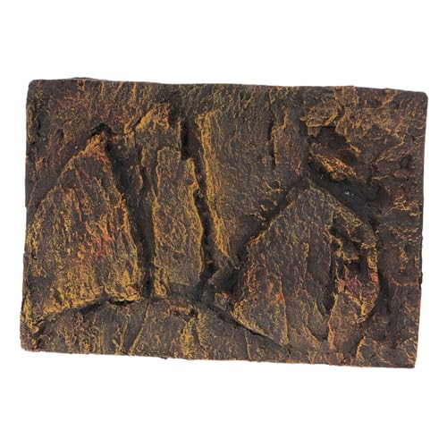 HIAKDOFT PU Hintergrundplatte für Reptilien und Schildkrötenbecken Langlebige Terrarium Deko Natürlicher Look Wasserfest Stilvolle Aquarium Rückwand ca Stark von HIAKDOFT