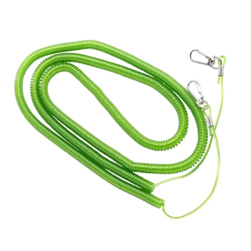 HIAKDOFT Papageien Fußkettchen Leine Elastisches Vogelgeschirr Biss Trainingsseil für Outdoor Flugaktivitäten Robustes Kunststoff und Stahlseil für Wellensittich und Zufällige Farbe von HIAKDOFT