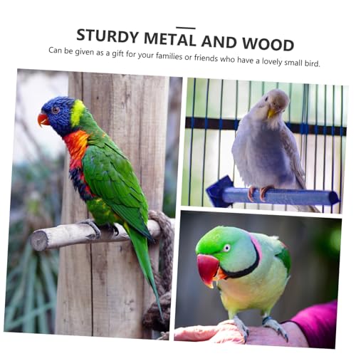 HIAKDOFT Papageien Sitzstange Hängeschaukel Vogelkäfig Zubehör Vogelspielzeug Nistschaukel für Wellensittiche Kanarienvögel und Kleine Papageien als Kletter Ruheplatz von HIAKDOFT