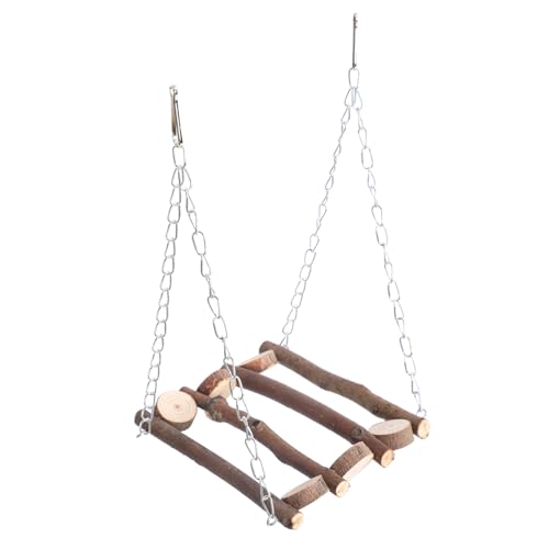 HIAKDOFT Papageien Spielständer aus Natürlichem Holz Stabile Vogelschaukel zum Klettern Kauen Käfig Langlebiges Haustierzubehör für Papageien Sittiche und Kleine Vögel HIAKDOFT Papageien Spielständer aus Natürlichem Holz Stabile Vogelschaukel zum Klettern Kauen Käfig Langlebiges Haustierzubehör für Papageien Sittiche und Kleine Vögel von HIAKDOFT