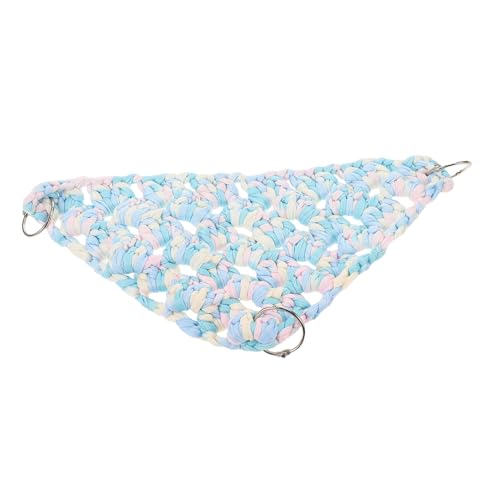 HIAKDOFT Parrot Climbing Hammock Handwoven Cotton Rope Nest Triangle Swing Bed für Käfig Zubehör Fördert Aktivität und Sicheres Ausruhen für Papageien HIAKDOFT Parrot Climbing Hammock Handwoven Cotton Rope Nest Triangle Swing Bed für Käfig Zubehör Fördert Aktivität und Sicheres Ausruhen für Papageien von HIAKDOFT