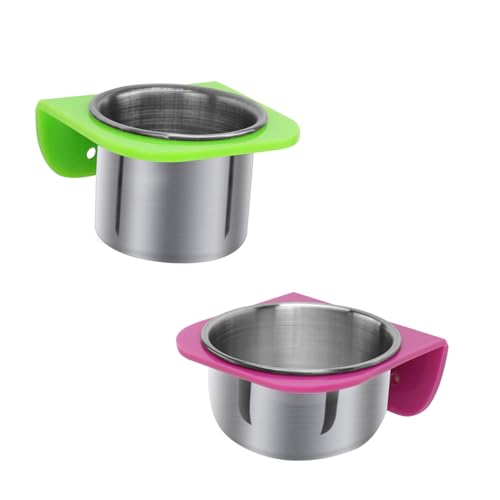 HIAKDOFT Parrot Food Bowl Futterspender für Kleine Papageien und Multifunktionaler Futter und Badebecher Kippsicher Einfach zu Reinigen Stressreduzierend Praktische Vogeltränke für Käfige HIAKDOFT Parrot Food Bowl Futterspender für Kleine Papageien und Multifunktionaler Futter und Badebecher Kippsicher Einfach zu Reinigen Stressreduzierend Praktische Vogeltränke für Käfige von HIAKDOFT