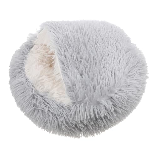 HIAKDOFT Plüsch Katzenhöhle Bett Sanft Warm Flauschiges Kuschelbett Für Katzen Höhlenform Sicherer Rückzugsort Gemütlich Schlafplatz Für Wohnungskatzen Klein HIAKDOFT Plüsch Katzenhöhle Bett Sanft Warm Flauschiges Kuschelbett Für Katzen Höhlenform Sicherer Rückzugsort Gemütlich Schlafplatz Für Wohnungskatzen Klein von HIAKDOFT