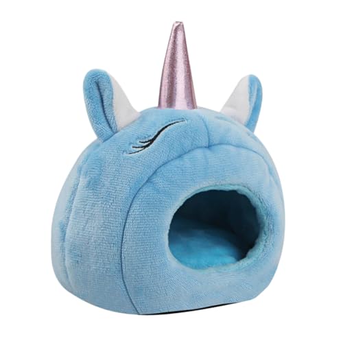 HIAKDOFT Plüsch hamsterhaus Einhorn Form Wärmendes Kleintier Nest Rutschfestes Schlafversteck Waschbar Kuschelig für Hamster Mäuse Kleine Haustiere Winterbed Zufällige Zufällige Farbe HIAKDOFT Plüsch hamsterhaus Einhorn Form Wärmendes Kleintier Nest Rutschfestes Schlafversteck Waschbar Kuschelig für Hamster Mäuse Kleine Haustiere Winterbed Zufällige Zufällige Farbe von HIAKDOFT