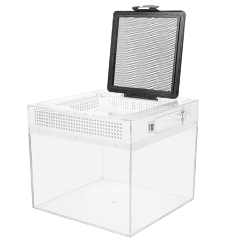 HIAKDOFT Reptilien Aufzuchtbox mit Magnetverschluss Transparente Futterbox für Kleintiere Stabile Belüftung Praktisch für Spinnen Eidechsen und Kriechtiere Langlebiges Material Sichtbar HIAKDOFT Reptilien Aufzuchtbox mit Magnetverschluss Transparente Futterbox für Kleintiere Stabile Belüftung Praktisch für Spinnen Eidechsen und Kriechtiere Langlebiges Material Sichtbar von HIAKDOFT