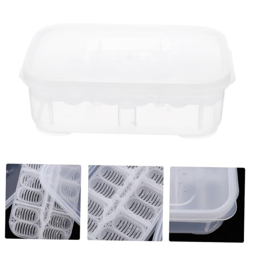 HIAKDOFT Reptilien Brutbox mit Lagigem Design für Eier Transparente Inkubationsbox aus Sicherem Leicht und Tragbar Geeignet für Geckos Schlangen Eidechsen und Kleine Reptilien von HIAKDOFT