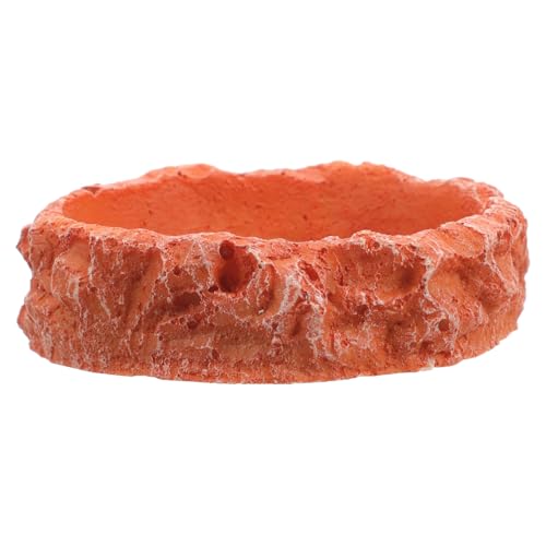 HIAKDOFT Reptilien Futternapf aus Resin Stabile Wasserschale für Terrarien Rutschfestes Fress Trinkgefäß für Eidechsen Schildkröten und Geckos Kompakte Langlebig und Auslaufsicher HIAKDOFT Reptilien Futternapf aus Resin Stabile Wasserschale für Terrarien Rutschfestes Fress Trinkgefäß für Eidechsen Schildkröten und Geckos Kompakte Langlebig und Auslaufsicher von HIAKDOFT