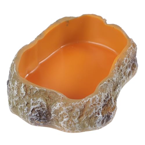 HIAKDOFT Reptilien Futternapf aus Robustem Resin Dekorative Wasserschale für Terrarium Verschleißfest und Sicher Geeignet für Schildkröten Eidechsen Kleine Reptilien und Amphibien Einfach HIAKDOFT Reptilien Futternapf aus Robustem Resin Dekorative Wasserschale für Terrarium Verschleißfest und Sicher Geeignet für Schildkröten Eidechsen Kleine Reptilien und Amphibien Einfach von HIAKDOFT