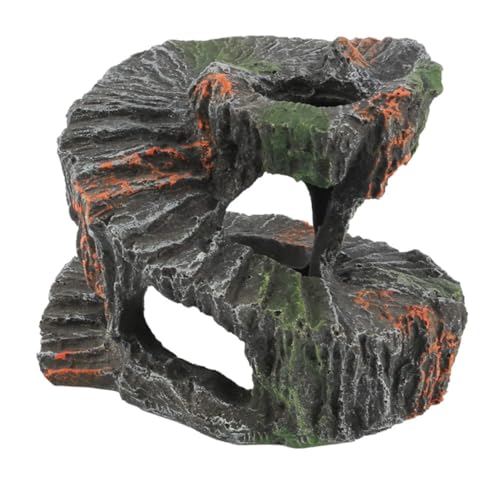 HIAKDOFT Reptilien Sonnenplattform aus Resin Kletterterrasse für Wasserschildkröten und Landschildkröten Dekorative Aquarium und Terrarien Deko Geeignet für Schildkrötengehege und von HIAKDOFT