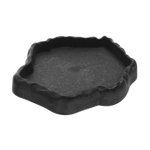 HIAKDOFT Reptilien Wasserschale Naturstein Design mit Stabilem Sockel Futter und Trinkschale für Schildkröten Eidechsen und Bartagamen rutschfest Pflegeleicht für Terrarien HIAKDOFT Reptilien Wasserschale Naturstein Design mit Stabilem Sockel Futter und Trinkschale für Schildkröten Eidechsen und Bartagamen rutschfest Pflegeleicht für Terrarien von HIAKDOFT