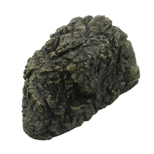 HIAKDOFT Resin Reptilien Versteck Höhle mit Schildkröten Kletterplattform und Sonnenbad Terrasse Vielseitige Aquarium Deko für Garnelen Becken und Lebensraum Robustes Terrarium Zubehör von HIAKDOFT