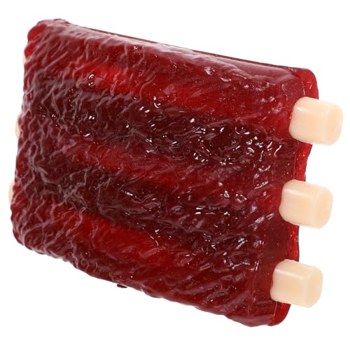 HIAKDOFT Robustes Kauspielzeug für Hunde Interaktives Realistisch Geformtes Steak Langlebigem TPR Quietschend Zahnfreundlich für Kleine und Mittelgroße Welpen zur Zahnreinigung und von HIAKDOFT