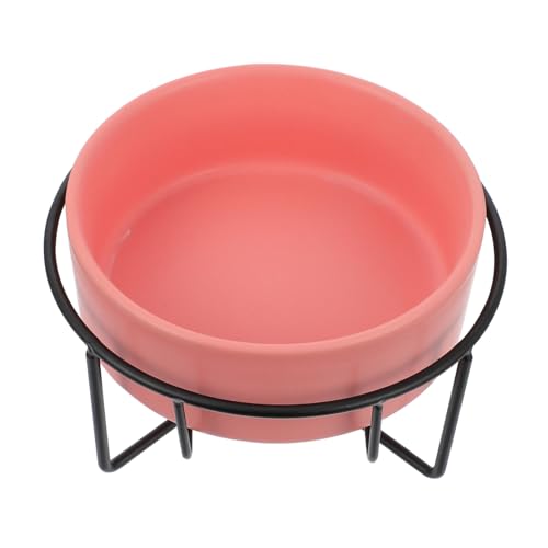 HIAKDOFT Schutzständer Keramik Napf für Katzen und Hunde Anti rutsch Futternapf Erhöhte Futterstation für Gesunde Haltung und Sauberes Trinken von HIAKDOFT