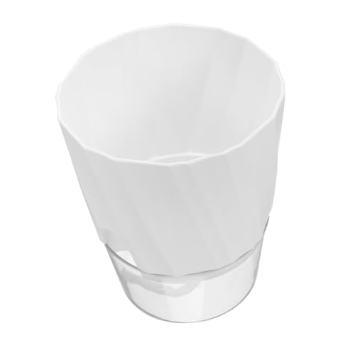 HIAKDOFT Selbstbewässernder Doppellagiger Automatischer Wasser Aufnehmender Pflanztopf für Zimmerpflanzen Transparentes Design für Einfache Pflege von Pflanzen von HIAKDOFT