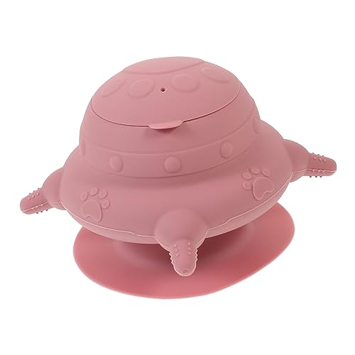 HIAKDOFT Silikon Welpen Milchfütterungsschale mit Saugern Hitzebeständig Langlebig Leicht zu Reinigen Kleine Futterstation für Neugeborene Tiere und Kleine Haustiere von HIAKDOFT