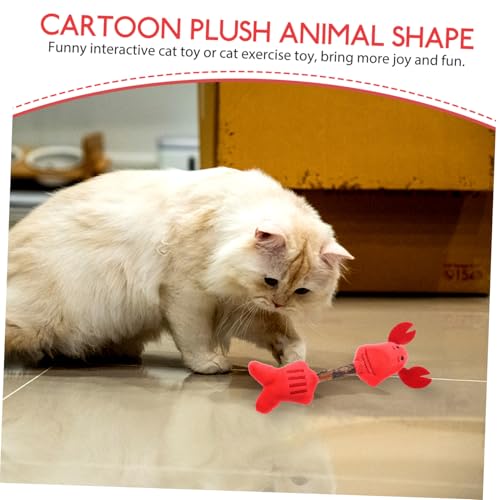 HIAKDOFT Silvervine Katzenspielzeug Bunter Katzenminze Kauspaß Cartoon Plüschform Molare Kauknochen für Wohnungskatzen Fördert Aktivität und Bindung mit Katze von HIAKDOFT