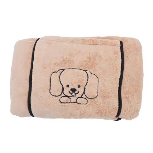 HIAKDOFT Super Absorbierendes Hundebadetuch Korallenfleece mit Handtaschen Schnelltrocknende Mittelgroße Haustierdecke für Hunde und Katzen Bequemes Trockenhandtuch für Fellpflege und Bad von HIAKDOFT