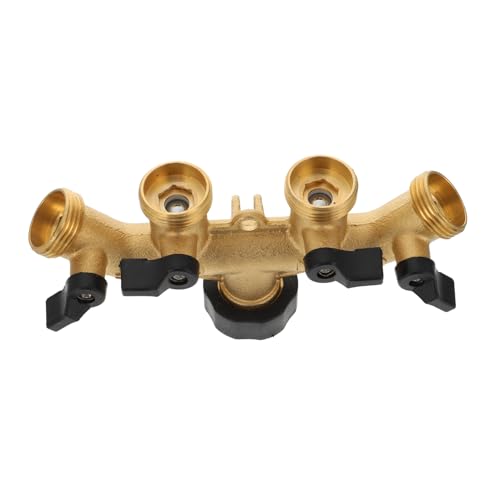 HIAKDOFT Teiliges Messing Gartenschlauch Set mit Kugelhähnen Robuster Verteiler für Mehrere Wasseranschlüsse Dicht Schließende Gartenhahn Verbindung für Effiziente Bewässerung HIAKDOFT Teiliges Messing Gartenschlauch Set mit Kugelhähnen Robuster Verteiler für Mehrere Wasseranschlüsse Dicht Schließende Gartenhahn Verbindung für Effiziente Bewässerung von HIAKDOFT